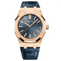 Audemars-Piguet-15510OR.OO.D315CR.02-Royal-Oak-Selfwinding-Blue-Dial-41mm-Pink-Gold-Watch