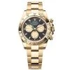 Rolex 126508-0002 Cosmograph Daytona Black Dial Yellow Gold Watch