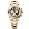 Rolex 126508-0003 Cosmograph Daytona Black Diamond Dial Yellow Gold Watch