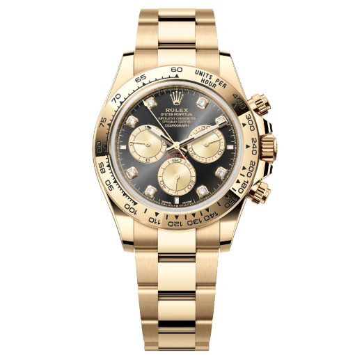 Rolex 126508-0003 Cosmograph Daytona Black Diamond Dial Yellow Gold Watch