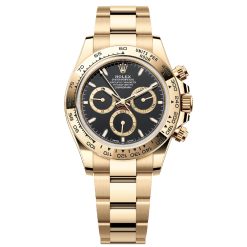 Rolex 126508-0004 Cosmograph Daytona Black Dial Yellow Gold Watch