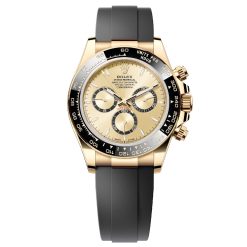 Rolex 126518ln-0010 Cosmograph Daytona Champagne Dial Yellow Gold Oysterflex Watch