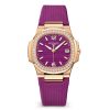 Patek-Philippe-7010R-013-Nautilus-Purple-Dial-Rose-Gold-Diamond-Bezel-Ladies-Watch