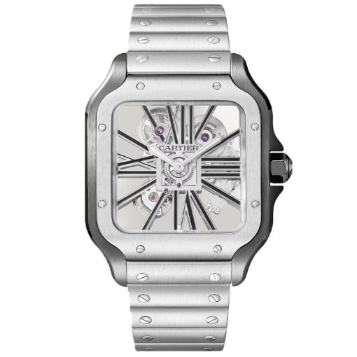 Cartier Whsa0027 Santos Watch, Skeleton, Large Model