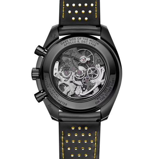 Omega 310.92.44.50.01.001 Speedmaster Dark Side Of The Moon Black Ceramic On Rubber Strap Watch - Image 2