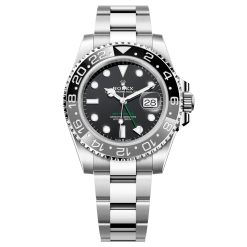 Rolex 126710GRNR-0004 GMT-Master II Stainless Steel Black Dial Men's Watch