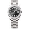 Rolex Day-Date 228349Rbr-0003 Black Baguette Diamond Dial 40Mm White Gold Men'S Watch