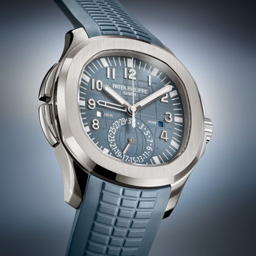 Patek Philippe 5164G-001 Aquanaut Travel Time Blue Dial 18K White Gold Men'S Watch - Image 3