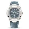 Patek Philippe 5980/60G-001 Nautilus White Gold Blue Dial Watch