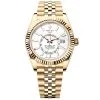 Rolex 336938-0006 Sky-Dweller White Dial 18K Yellow Gold Watch
