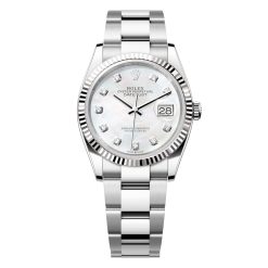 Rolex Datejust 126234-0020 MOP Diamonds Dial Oyster 36mm Stainless Steel Midsize Watch