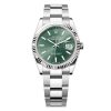 Rolex Datejust 126234-0052 Green Stick Dial Oyster 36Mm Stainless Steel Midsize Watch