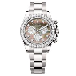 Rolex 126579RBR-0001 Cosmograph Daytona MOP Diamond Dial White Gold Watch