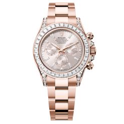 Rolex Rolex 126595TBR-0001 Cosmograph Daytona Baguette Sundust Dial with Baguette Bezel Oyster Everose Watch