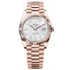 Rolex Day-Date 228235-0056 Mop Baguette Diamond Dial 40Mm Everose Gold Men'S Watch
