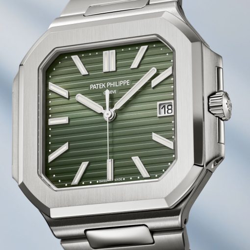 Patek Philippe 5821/1A-001 Cubitus Date Moonphase Green Dial Stainless Steel Watch - Image 8