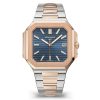 Patek Philippe 5821/1Ar-001 Cubitus Date Moonphase Blue Dial Stainless Steel And Rose Gold Watch