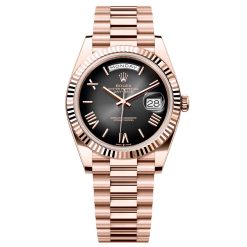 Rolex Day-Date 228235-0055 Slate Ombré Dial 40mm Everose Gold Men's Watch