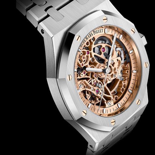 Audemars Piguet 15407St.oo.1220St.02 Royal Oak 41Mm Double Balance Wheel Openworked Stainless Steel Watch - Image 2