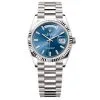 Rolex Day-Date 128239-0069 Blue Diamond Diamond 36Mm White Gold Midsize Watch