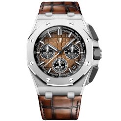 Audemars Piguet 26420ST.OO.A828CR.01 Royal Oak Offshore Brown Dial 43mm Stainless Steel Watch