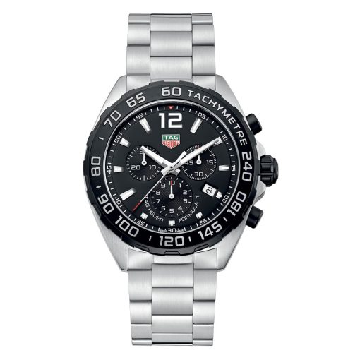 Tag Heuer Caz1010.Ba0842 Formula 1 Chronograph Quartz Stainless Steel Black Dial Watch