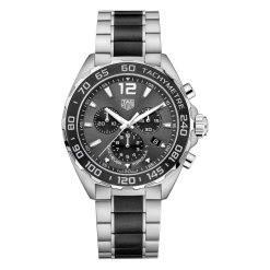 TAG Heuer CAZ1011.BA0843 Formula 1 Chronograph Quartz 43 Stainless Steel Black Dial Watch