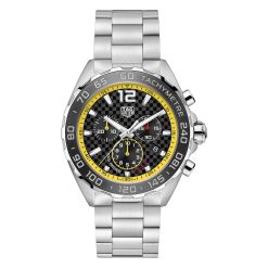 TAG Heuer CAZ101AC.BA0842 Formula 1 Chronograph Quartz Stainless Steel Carbon-Yellow Black Dial Watch