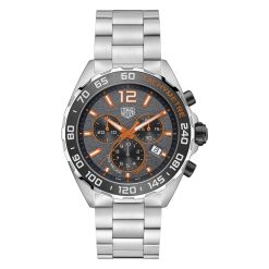 TAG Heuer CAZ101AH.BA0842 Formula 1 Chronograph Quartz Stainless Steel Grey-Orange Dial Watch