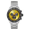 Tag Heuer Caz101Am.ba0842 Formula 1 Quartz Chronograph Stainless Steel Yellow Dial Watch