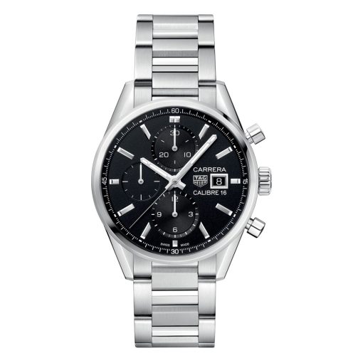 Tag Heuer Cbk2110.Ba0715 Calibre 16 41 Stainless Steel Black Dial Watch