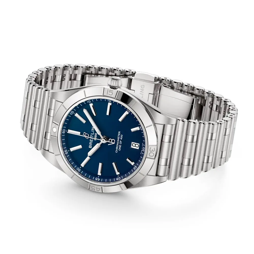 Breitling A103801A1C1A1 Chronomat Automatic 36 Victoria Beckham Stainless Steel Midnight Blue Dial Watch - Image 2