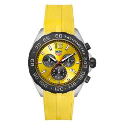 TAG Heuer CAZ101AM.FT8054 Formula 1 Quartz Chronograph Stainless Steel Yellow Dial Watch