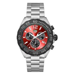 TAG Heuer CAZ101AN.BA0842 Formula 1 Quartz Chronograph Stainless Steel Red Dial Watch