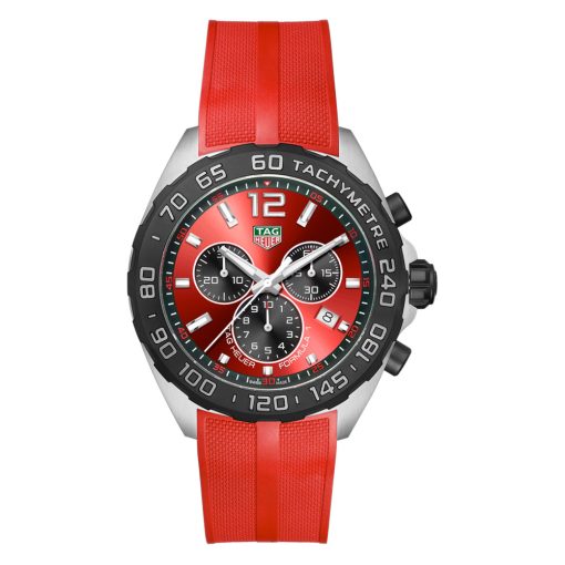 Tag Heuer Caz101An.ft8055 Formula 1 Quartz Chronograph Stainless Steel Red Dial Watch