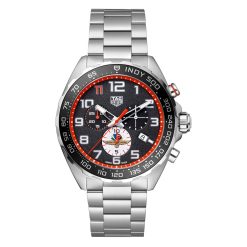 TAG Heuer CAZ101AW.BA0842 Formula 1 Chronograph Quartz x Indy 500 Stainless Steel Black Dial Watch