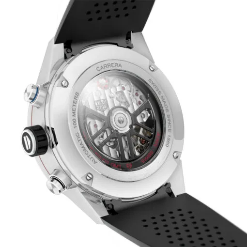 Tag Heuer Cbg2A1Z.ft6157 Carrera Calibre Heuer 02 Gmt Stainless Steel Skeleton Dial Watch - Image 2