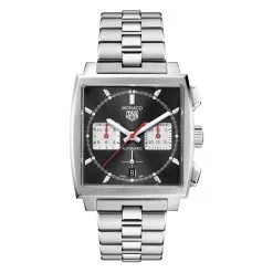 TAG Heuer CBL2113.BA0644 Monaco Calibre Heuer 02 Stainless Steel Black Dial Watch