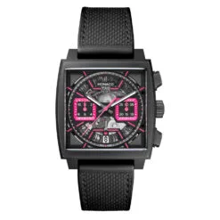 TAG Heuer CBL218B.FT6236 Monaco Calibre Heuer 02 Titanium DLC Skeleton - Pink Dial Watch