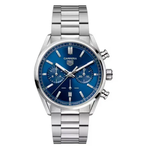 Tag Heuer Cbn2011.Ba0642 Carrera Calibre Heuer 02 42 Stainless Steel Blue Dial Watch