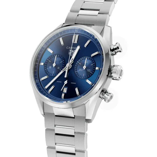 Tag Heuer Cbn2011.Ba0642 Carrera Calibre Heuer 02 42 Stainless Steel Blue Dial Watch - Image 2