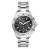 Tag Heuer Cbp1110.Ba0627 Aquaracer Professional 200 Quartz Chronograph Big Date Stainless Steel Black Dial Watch