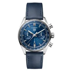 TAG Heuer CBS2212.FC6535 Carrera Chronograph Glass Box Stainless Steel Blue Dial Watch