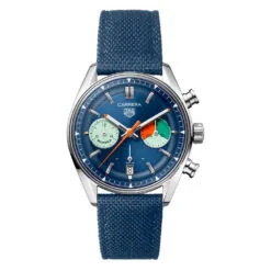 TAG Heuer CBS2213.FN6002 Carrera Skipper Glass Box Stainless Steel Blue Dial Watch