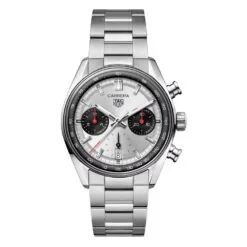 TAG Heuer CBS2216.BA0041 Carrera Chronograph Glass Box Stainless Steel Panda Silver Dial Watch