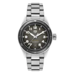 TAG Heuer WBE5114.EB0173 Autavia Calibre 5 Stainless Steel Black Dial Watch