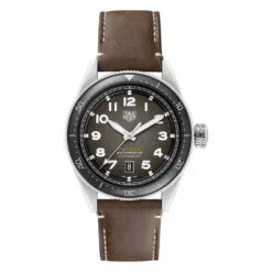 TAG Heuer WBE5114.FC8266 Autavia Calibre 5 Stainless Steel Black Dial Watch