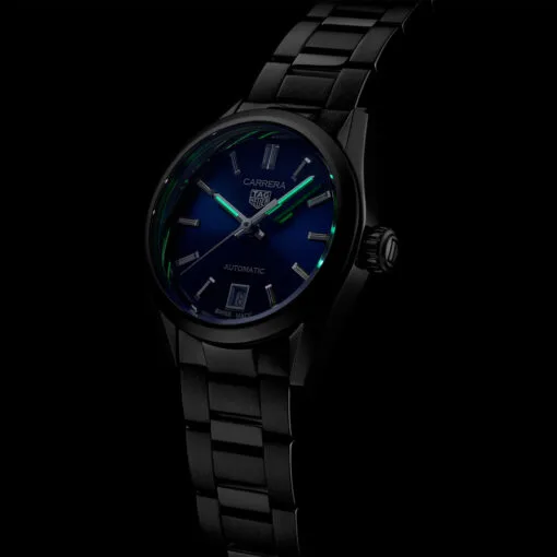 Tag Heuer Wbn2411.Ba0621 Carrera Date Automatic 29 Stainless Steel Blue Dial Watch - Image 3