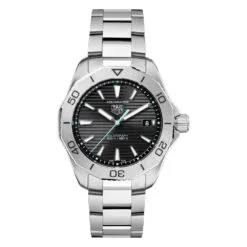 TAG Heuer WBP1114.BA0000 Aquaracer Professional 200 Solargraph 40 Stainless Steel Black Dial Watch