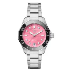 TAG Heuer WBP231J.BA0618 Aquaracer Professional 300 36 Stainless Steel Pink - Diamond Dial Watch
